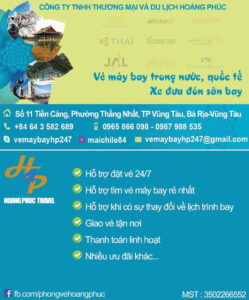 Đại lý vé máy bay Hoàng Phúc - đại lý vé máy bay tại Vũng Tàu
